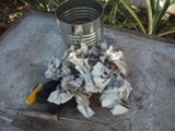 using charcoal chimney